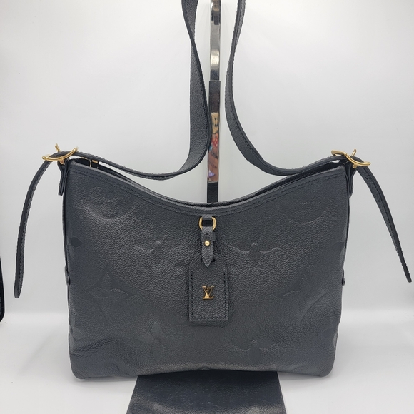 Louis Vuitton Black Monogram Carry All PM Empreinte  Bag - Picture 3 of 11